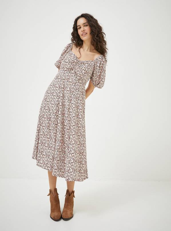 FATFACE Meadow Sprig Floral Tania Midi Dress - 10